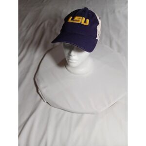 LSU Tigers Hat Cap Snap Back Mens NCAA Football Trucker Mesh Purple Gold